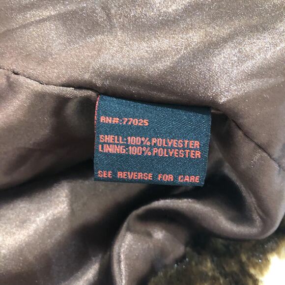 Revolve Adrienne Landau Brown Faux Fur Shawl Collar Coat - Picture 10 of 12